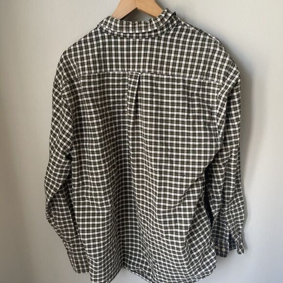 American Eagle Men’s Size Large Plaid Button Up Long Sleeve Shirt 100% Cotton‎ - Picture 8 of 11
